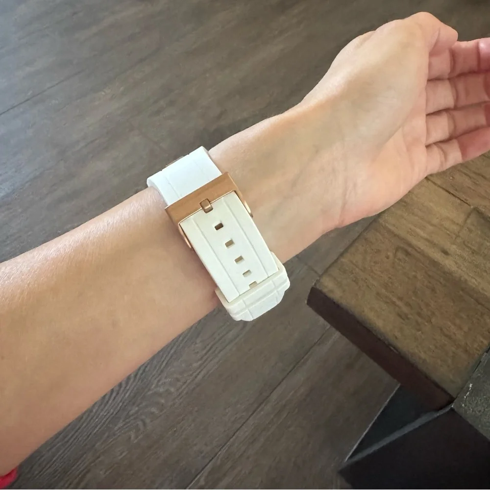 Vince Camuto White & Rose‎ Gold Watch
